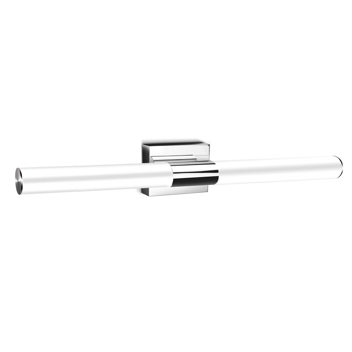 Modern LED Bathroom Vanity Light Fixture - Polished Chrome, 4500K Daylight White, 18W, 31.1