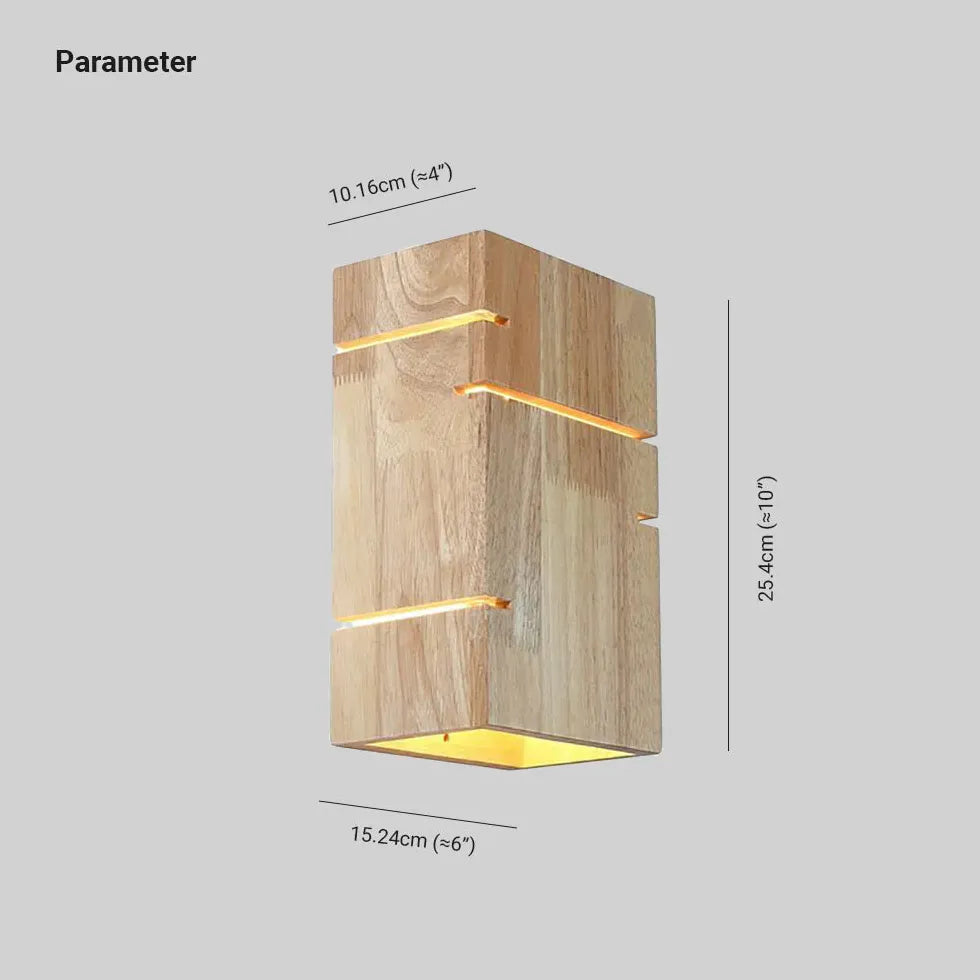 Modern Oak Wall Lights Indoor LED - Rustic Wooden Sconce Lighting for Living Room, Bedroom & Hallway - Energy Efficient Warm White Dimmable Bulbs for Cozy Home Ambiance