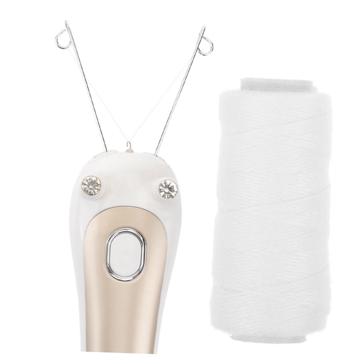 Professional Facial Hair Remover Threading Tool - Cotton Thread Epilator for Eyebrows, Upper Lip & Chin - Painless Hair Removal Machine for Smooth Skin at Home & Salon