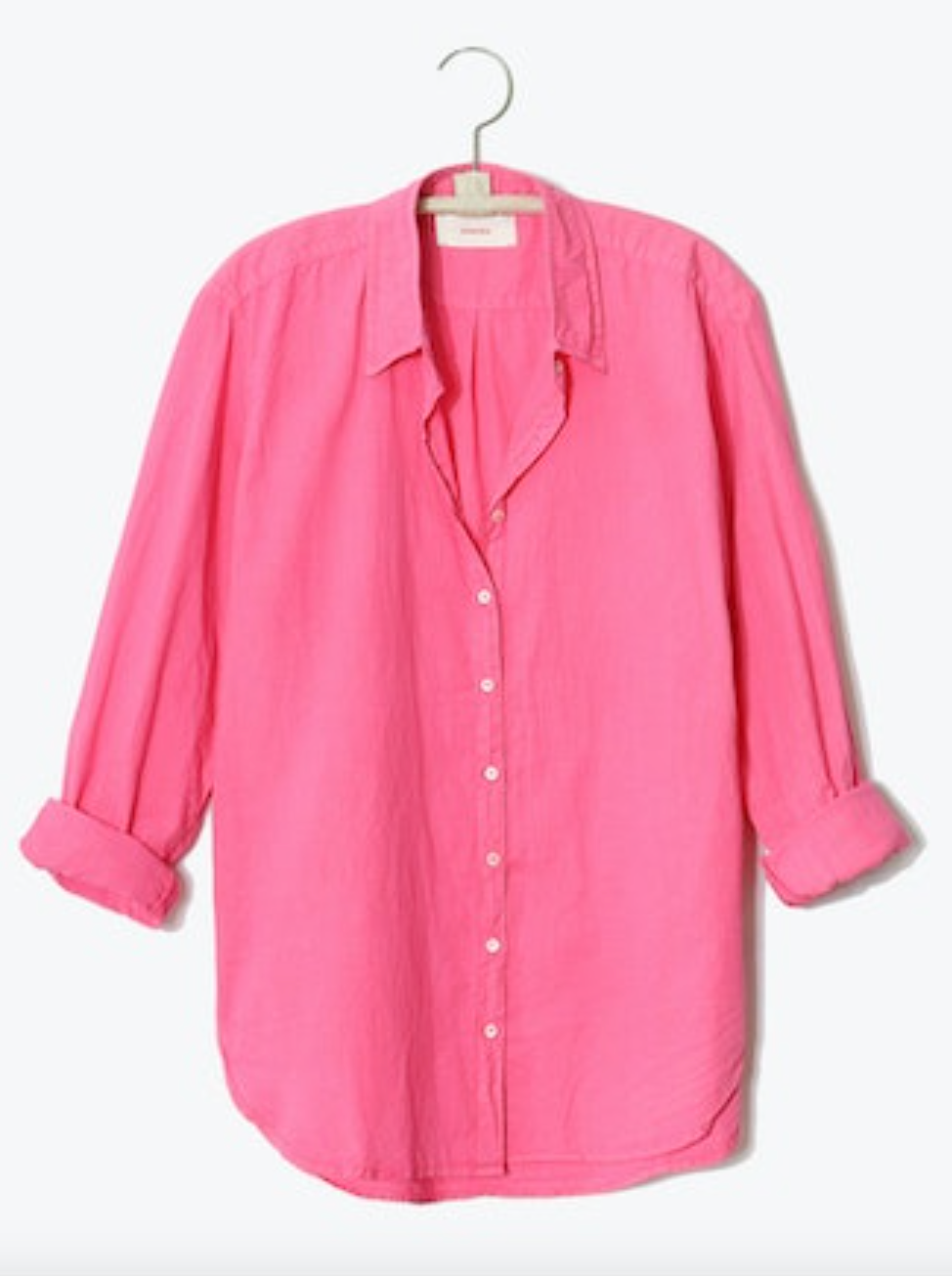 Beau Cotton Shirt for Women - Soft Pink Glow Button Down Blouse - Perfect for Office Wear, Casual Outfits & Spring Fashion