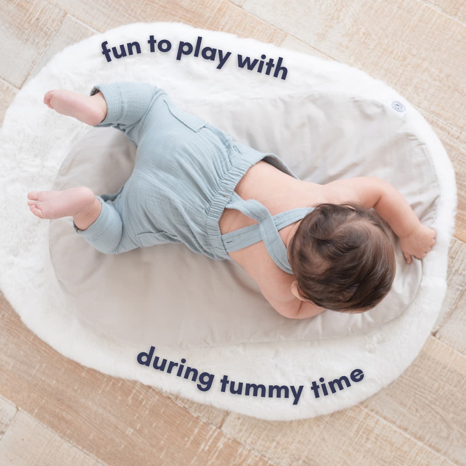 Topponcino Company Montessori Faux Fur Baby Mat - Ultra Soft & Warm Infant Rug | Animal-Friendly, Machine Washable | Perfect for Nursery, Floor Play & Tummy Time