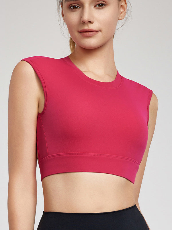 ZASUWA Women's Sexy Solid Color Backless Padded Cropped Tank Top - Perfect for Summer Outfits, Beachwear, and Night Out Fashion