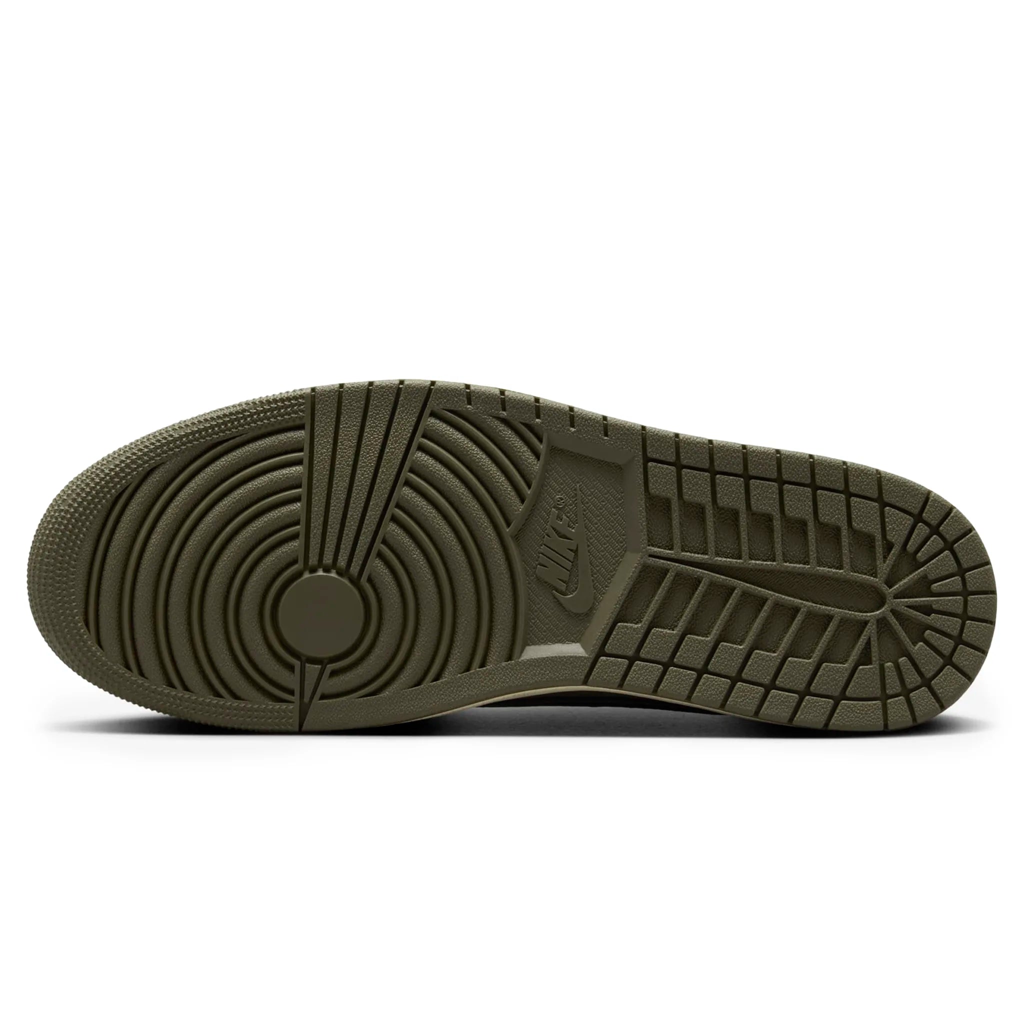 Travis Scott x Air Jordan 1 Low OG Medium Olive Sneakers - Men's Retro Basketball Shoes for Streetwear & Casual Outfits