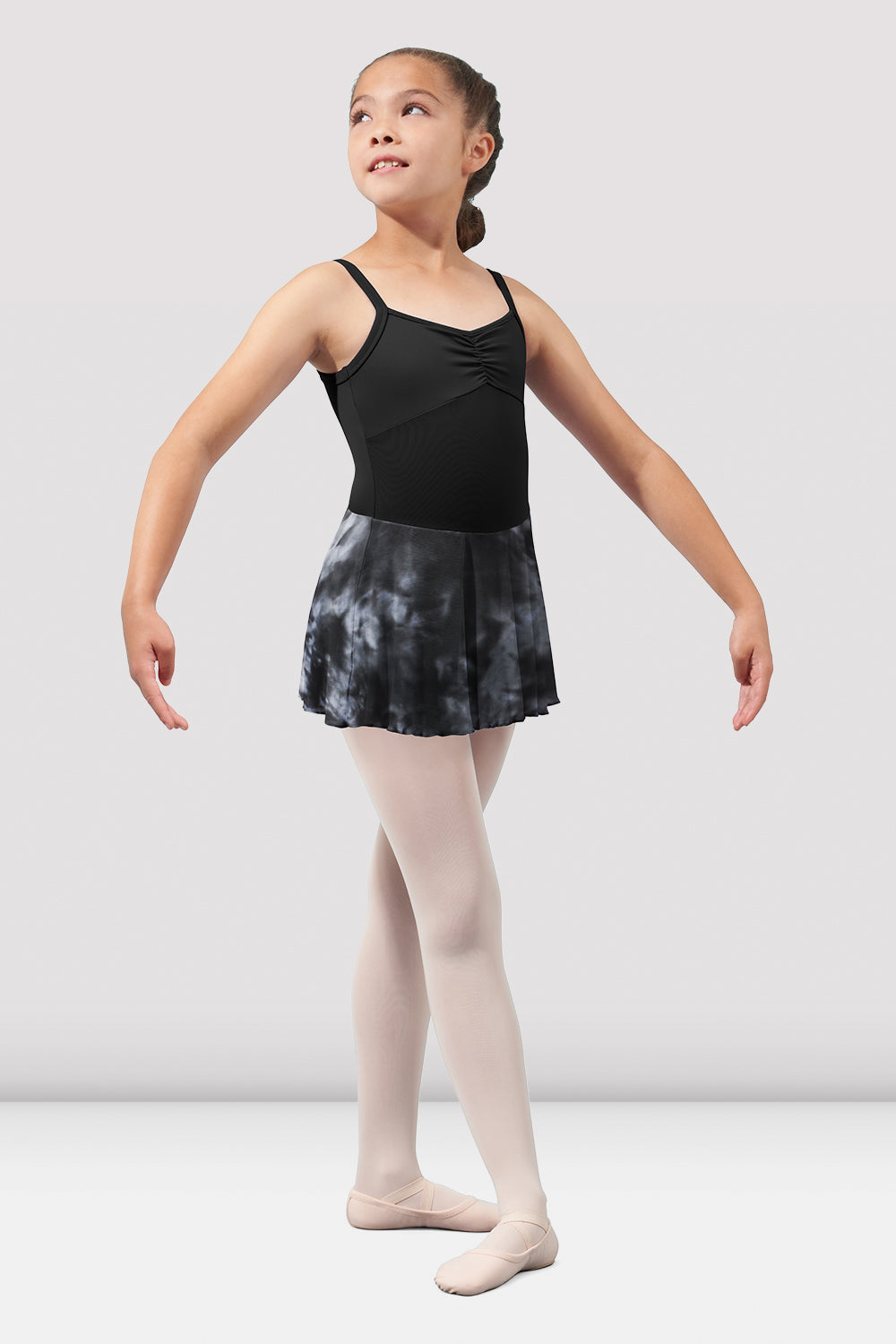 Girls Mirella Watercolor Camisole Skirted Leotard - Ballet Dancewear for Kids, Toddler Girls Gymnastics Leotard with Skirt, Perfect for Dance Class, Recital & Performance