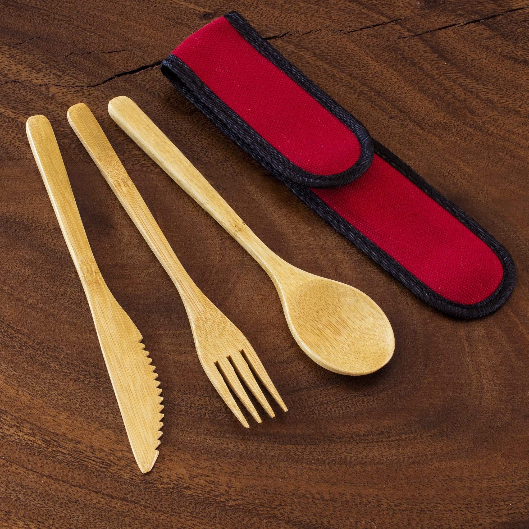 Eco-Friendly Reusable Utensil Set with Compact Travel Case - Perfect for Camping, Picnics & On-the-Go Meals