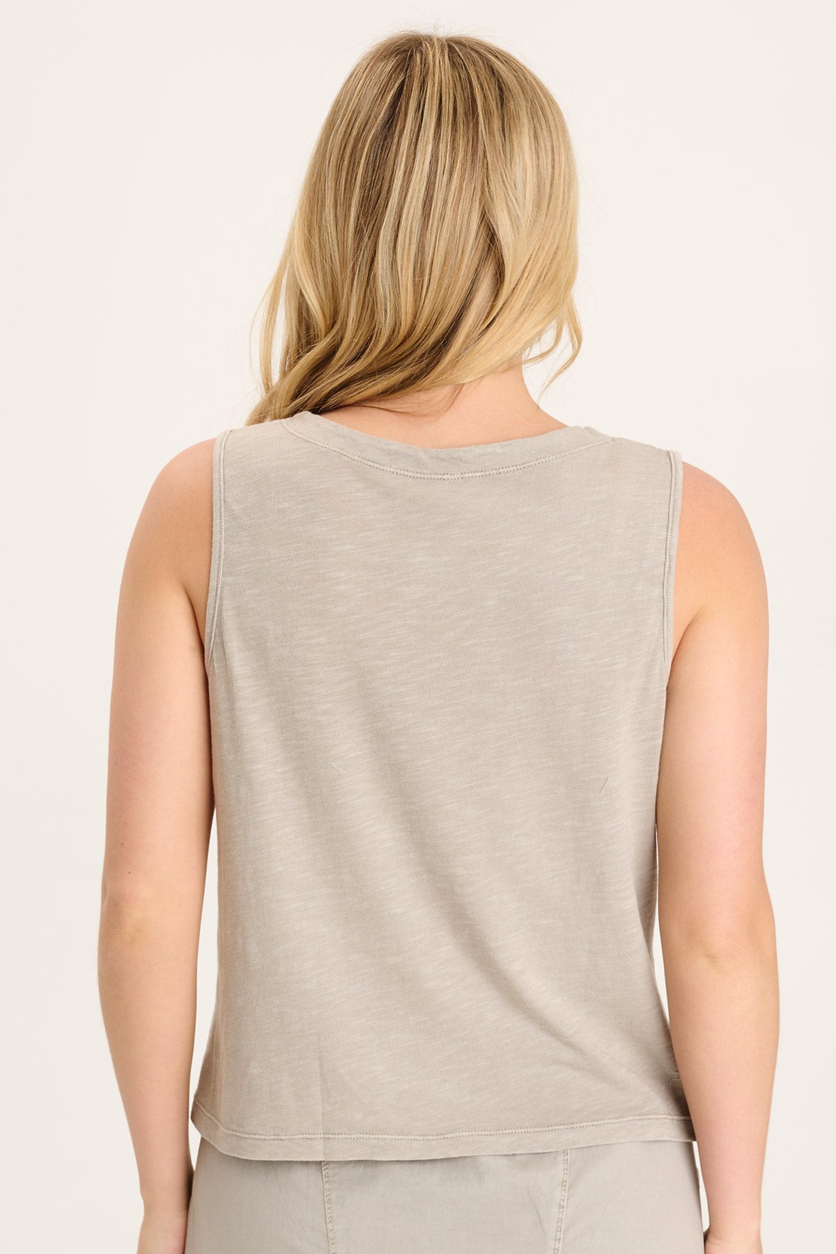 Quan Twill Embroidered Tank Top for Women - Breathable Summer Sleeveless Shirt - Casual Wear & Gym Workout Outfit