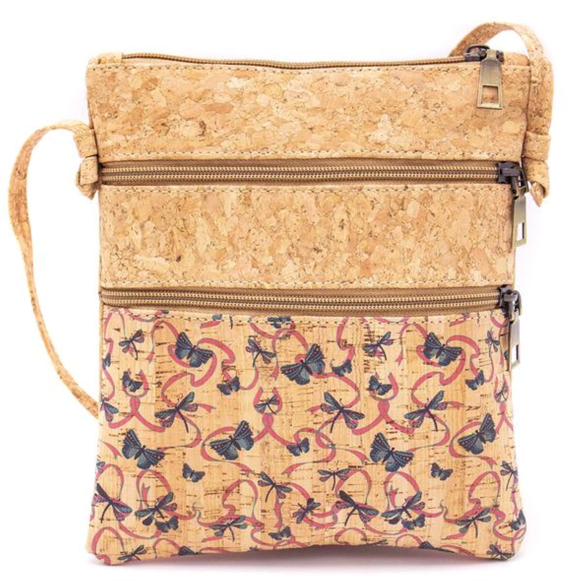 Handmade Cork Shoulder Bag for Women - Eco Friendly Vegan Crossbody Purse - Sustainable Fashion Accessory for Travel, Work & Everyday Use