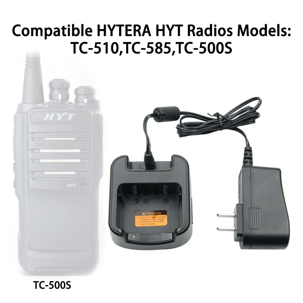 HYTERA HYT BL1719 TC-510 TC-585 TC-500S Walkie Talkie Charger - 2 Way Radio Battery Charger for Outdoor Adventures, Construction Sites & Emergency Communication