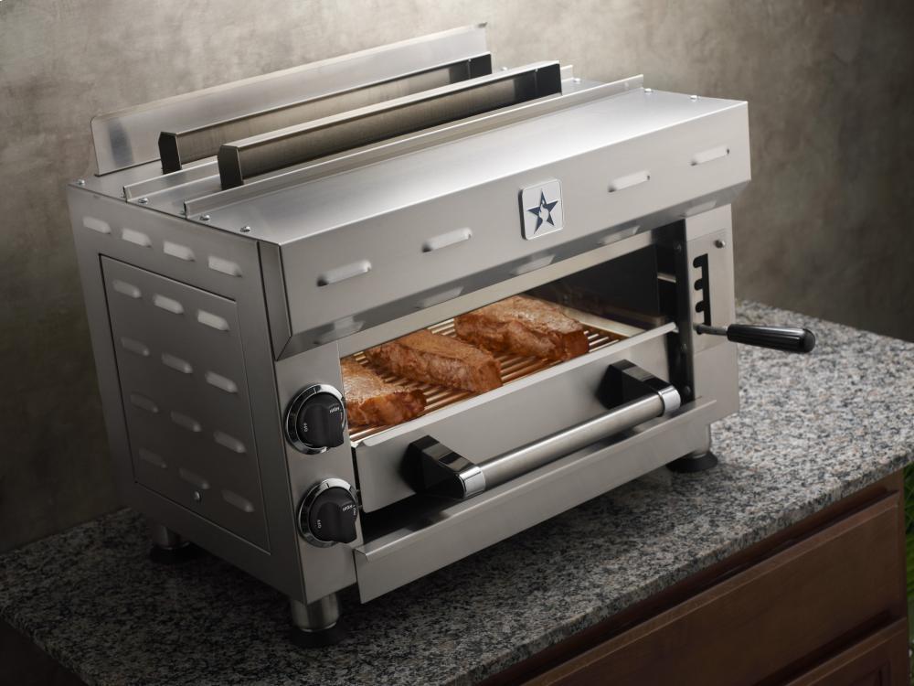 Bluestar PRZSAL24 24-Inch Professional Salamander Broiler - Perfect for Restaurants, Catering & Home Chefs - High Heat for Melting, Toasting & Grilling