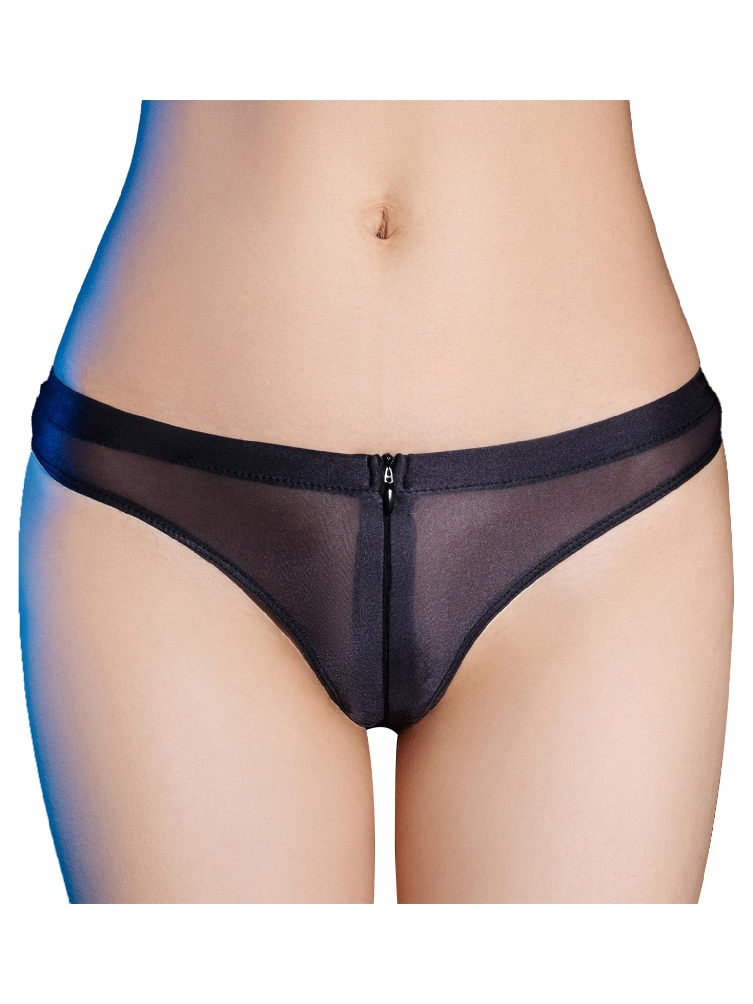 Sexy Women's Glossy Sheer Mesh Panties - Micro Bikini Thong G-String Underwear for Lingerie, Intimate Wear & Special Occasions