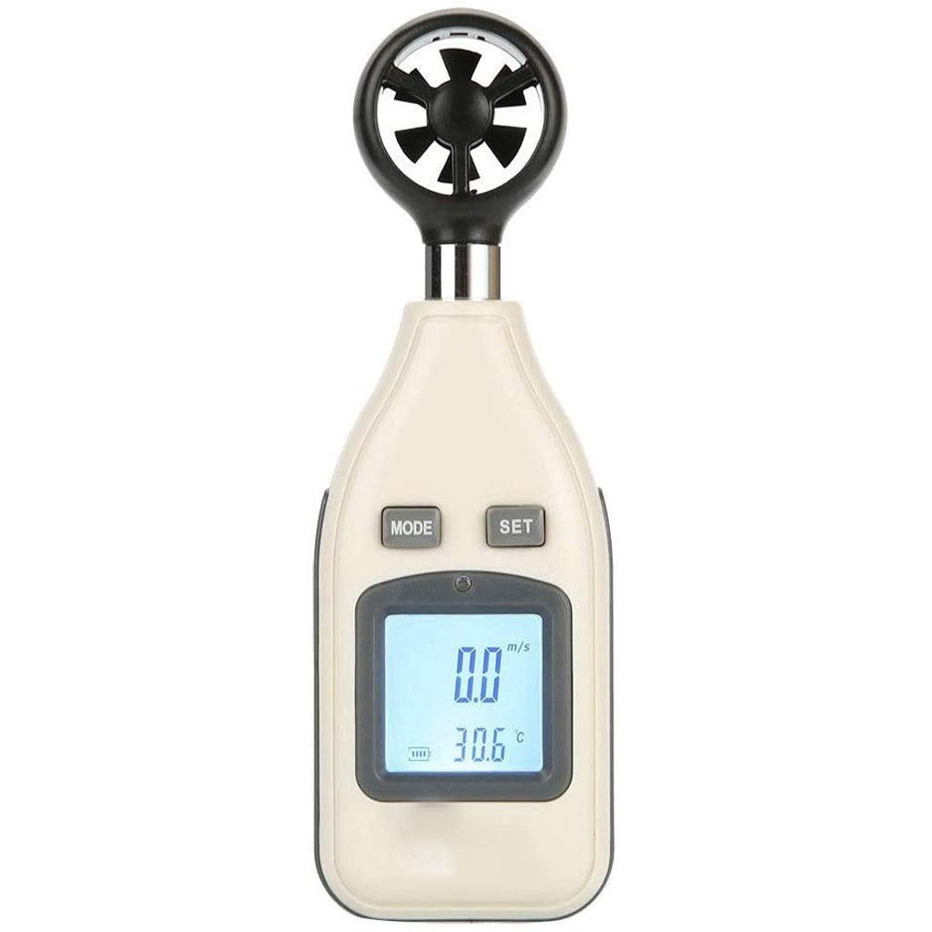 Digital Mini Anemometer - Portable Wind Speed Meter & Temperature Gauge for Outdoor Activities, HVAC Testing, and Weather Monitoring | Handheld Anemometer Tester for Accurate Wind Measurement