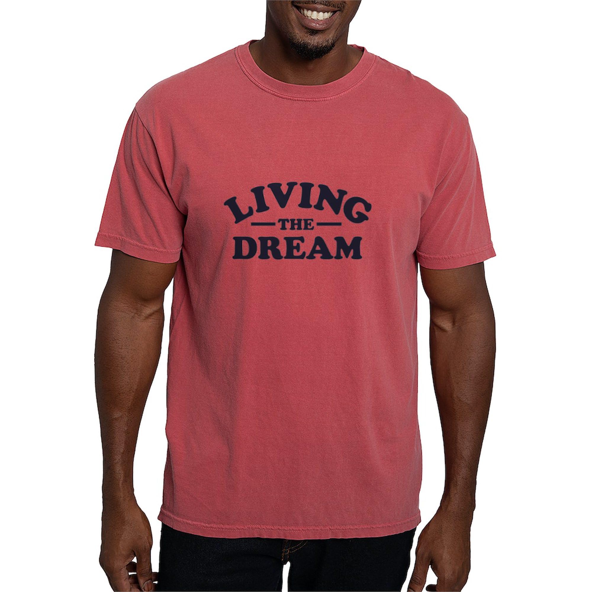 Living The Dream Men's Comfort Colors T-Shirt - Soft Cotton Casual Tee for Everyday Wear, Gifts, and Relaxation