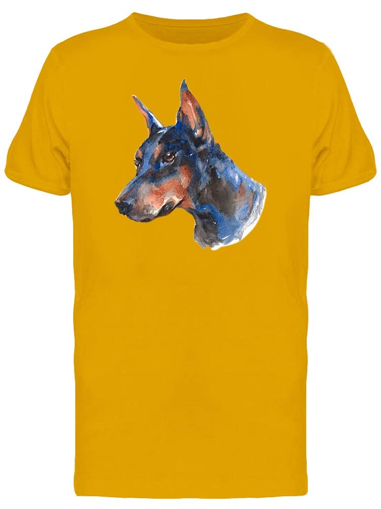 Smartprints Doberman Painting T-Shirt for Men - Stylish Graphic Tee for Casual Wear, Street Fashion & Dog Lovers