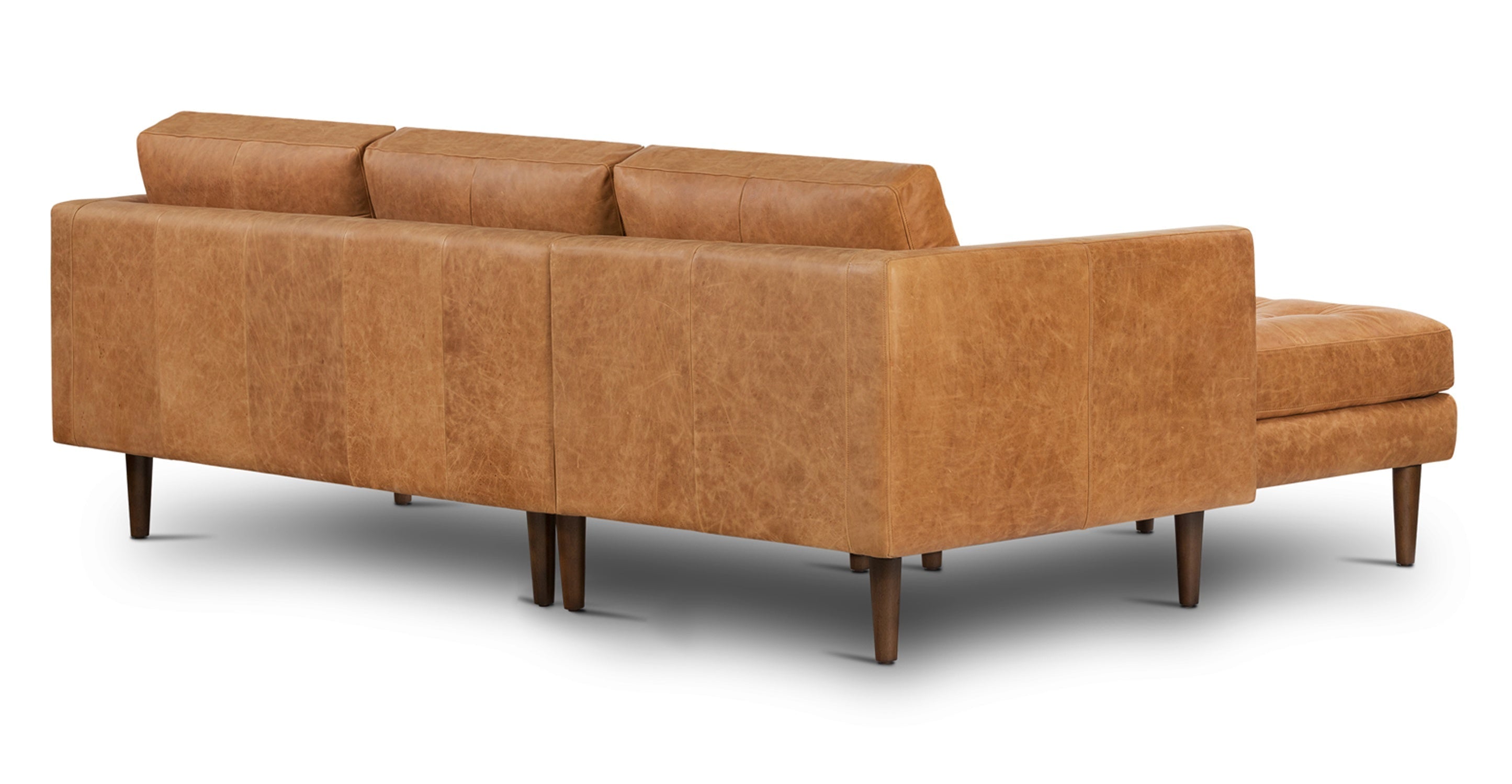 Napa Left Facing Sectional Sofa - Modern L-Shaped Couch with Reversible Chaise, Soft Fabric Upholstery for Living Room, Family Room & Home Theater Comfort