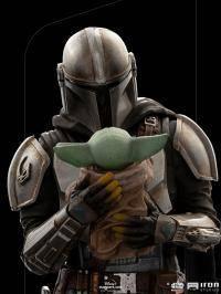 Iron Studios The Mandalorian & Grogu BDS Art Scale 1/10 Statue - Premium Collectible Figure for Star Wars Fans, Home Display & Gift Idea