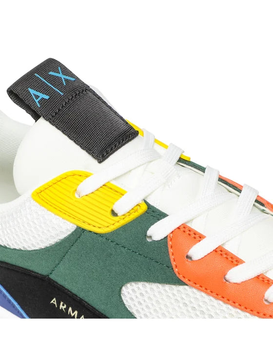 Armani Exchange Men's Multicolor Casual Sneakers - Lightweight Comfortable Walking Shoes for Gym, Running & Everyday Wear