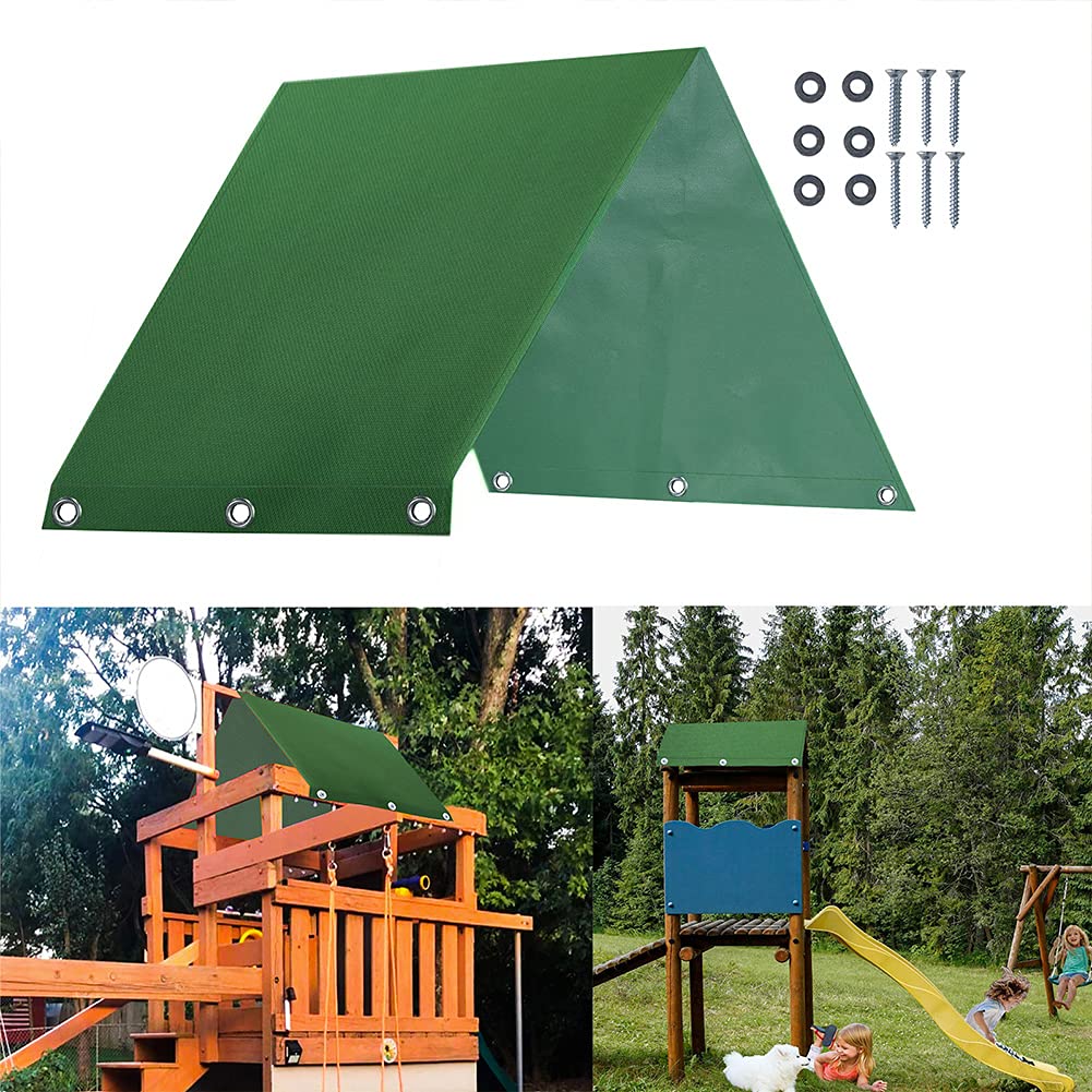 HAKUNA 90 x 43 Inch Waterproof Playground Canopy Replacement - Durable Sunshade Cover for Swing Sets, Outdoor Play Areas & Backyards - UV Protection & Weather Resistant for Kids' Safe Play