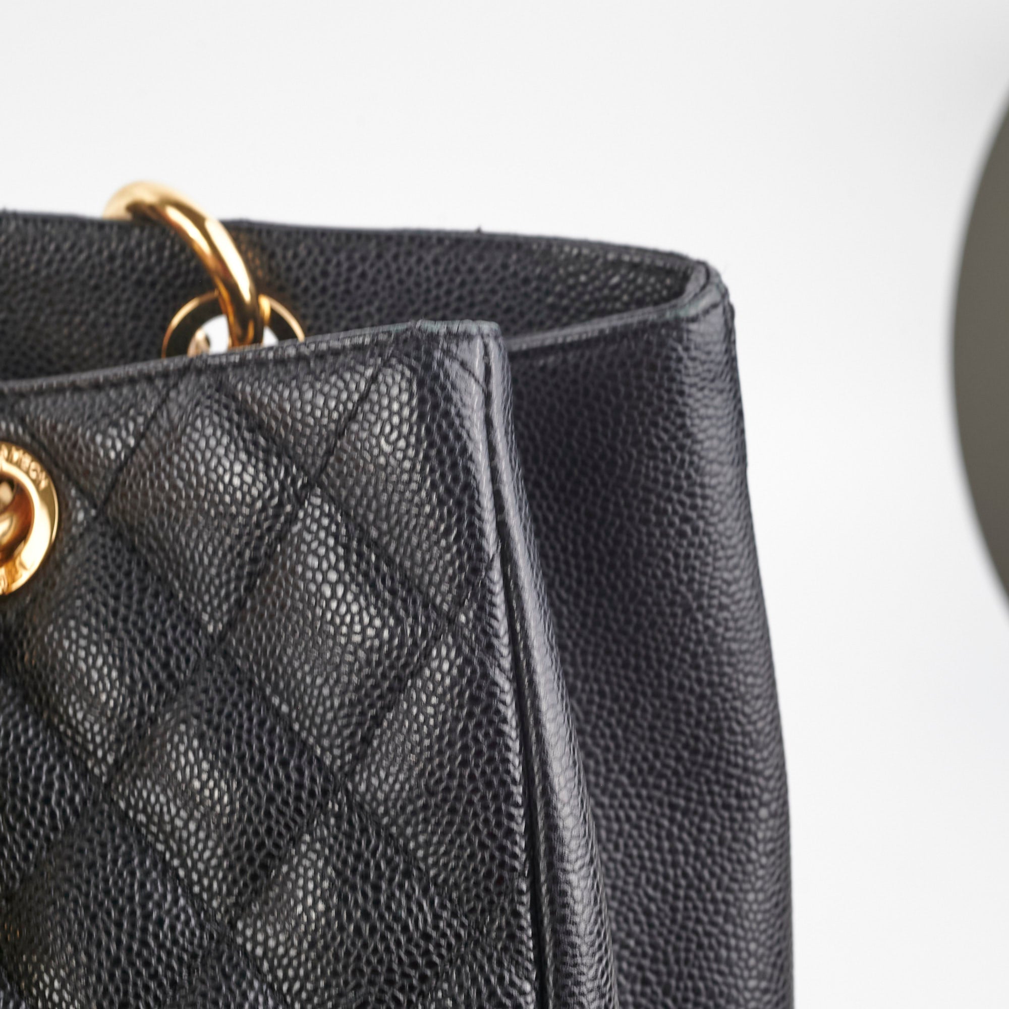 Chanel Caviar GST Grand Shopping Tote Bag - Black Leather Luxury Handbag for Women | Perfect for Work, Travel & Everyday Use