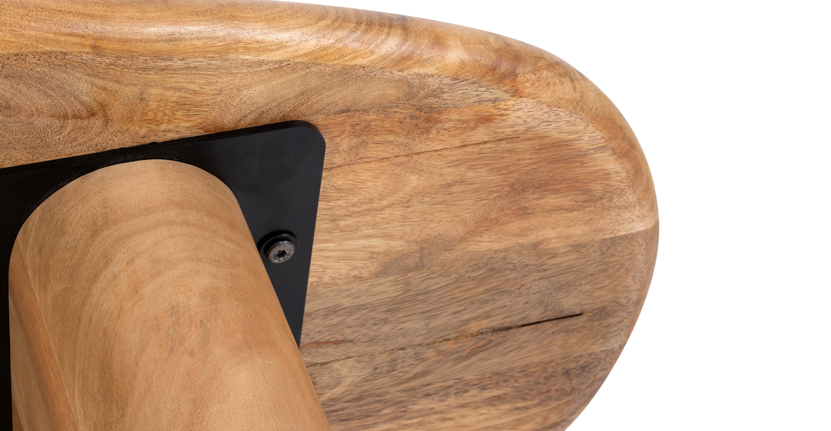 Modern Round Coffee Table - Solid Wood Living Room Furniture for Home Decor | Perfect for Small Spaces, Apartments & Cozy Living Rooms