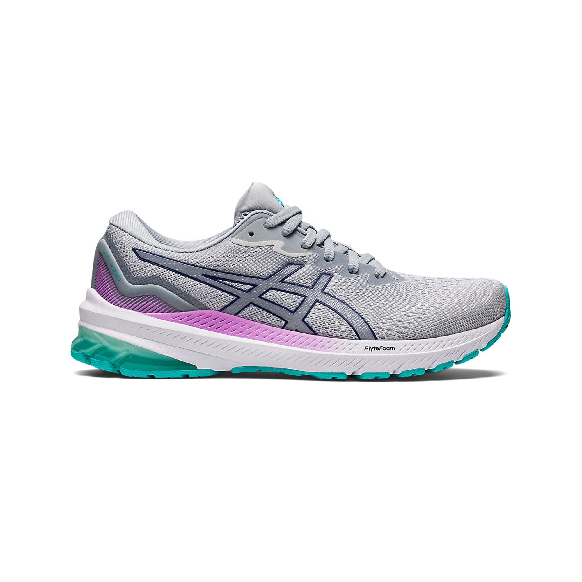 ASICS GT-1000 11 Running Shoes for Women - Glacier Grey (2022) | Lightweight Cushioned Athletic Shoes for Jogging, Gym & Everyday Wear
