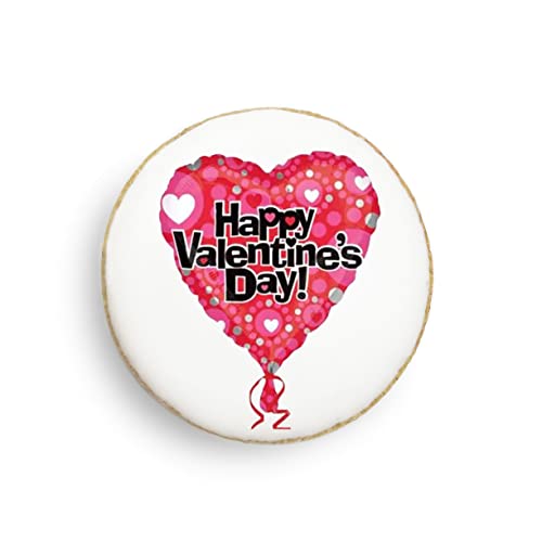 Custom Valentine's Day Cookies - 12 Pack with Personalized Photo Decorations | Perfect for Romantic Gifts, Wedding Favors, and Anniversary Celebrations