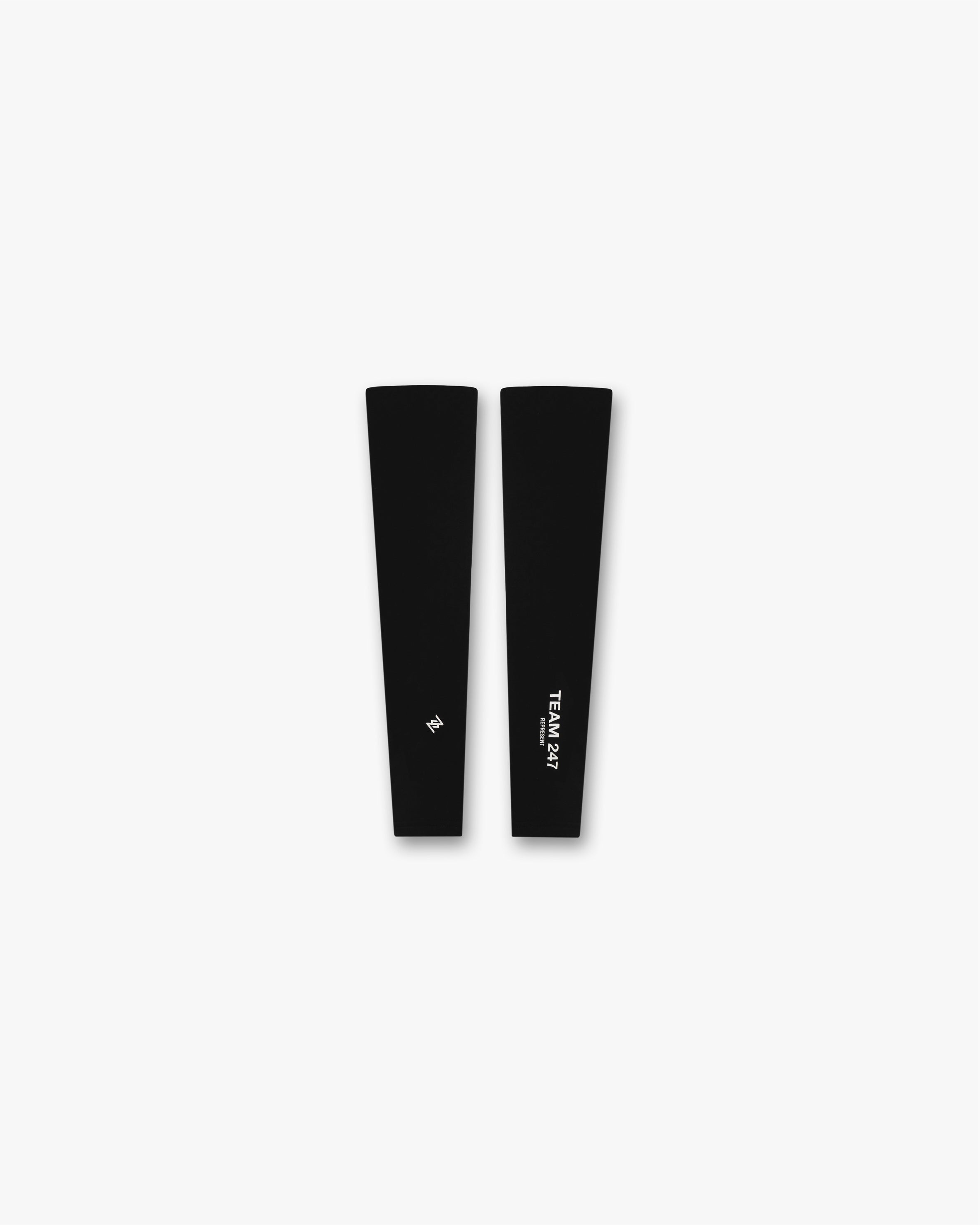 Team 247 Arm Warmers for Running & Cycling - Black Compression Sleeves for Men & Women - Perfect for Cold Weather Workouts & Outdoor Sports Activities