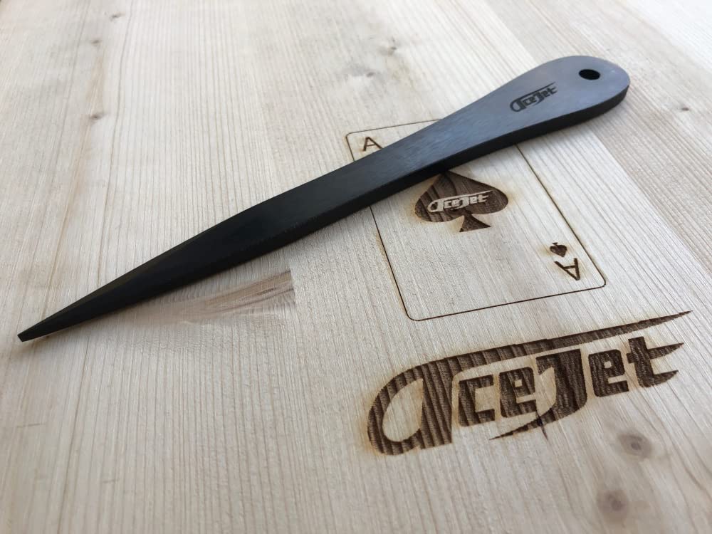 Stinger Air SHADOW Steel Throwing Knives Set of 3 - Professional Balanced Throwing Knives for Outdoor Survival, Hunting & Target Practice - Perfect for Camping, Backpacking & Knife Throwing Competitions