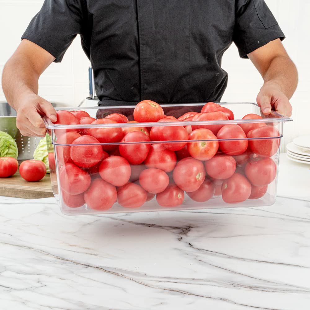 Restaurantware Met Lux 18-Inch Deep Proofing Box - Clear Plastic Food Grade Storage Container with Graduated Measurements, Dishwasher Safe (Lids Sold Separately) | Perfect for Bakeries, Restaurants & Meal Prep Storage