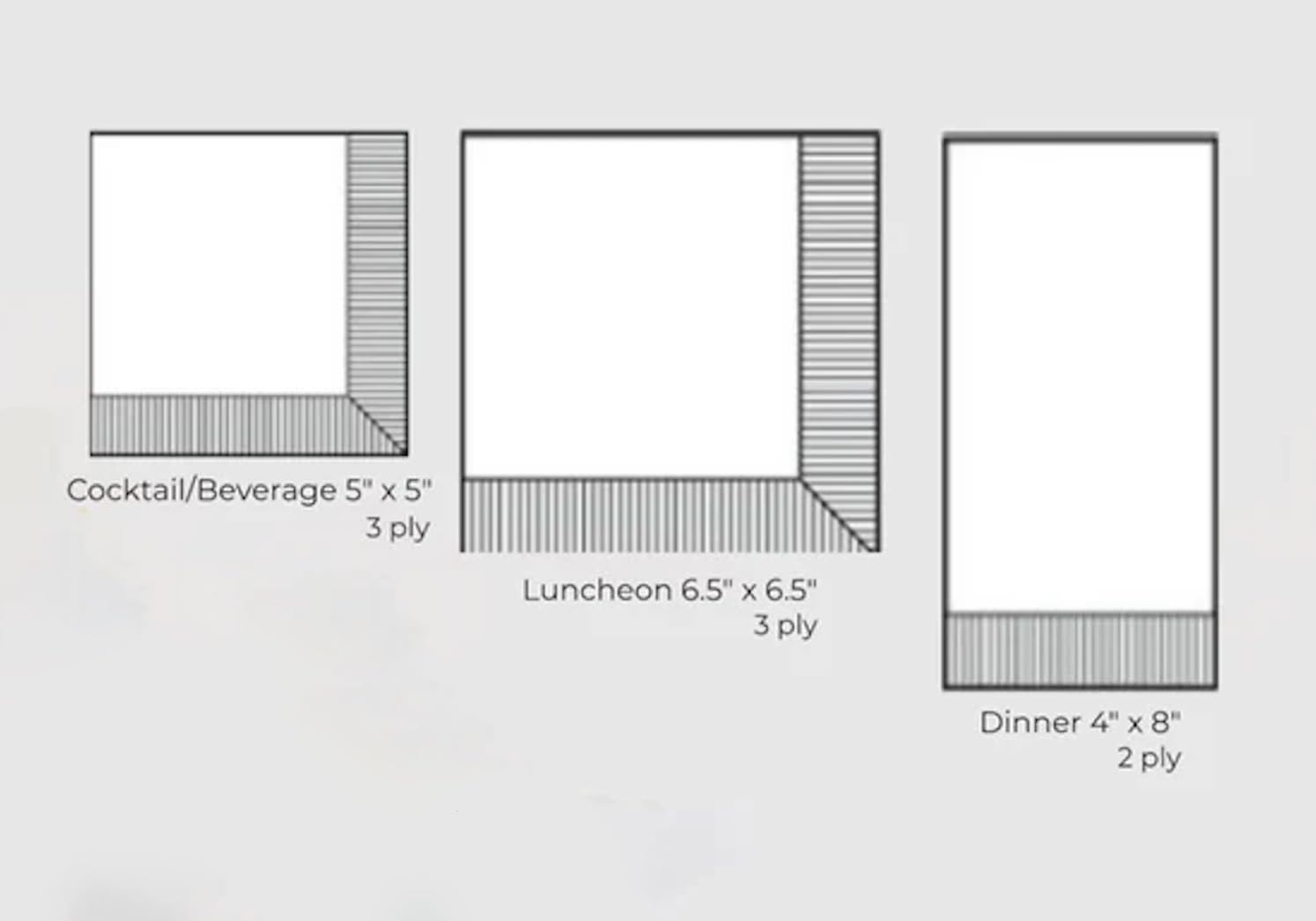 IHR Ideal Home Range Disposable 3-Ply Paper Napkins - 20 Count, 6.5