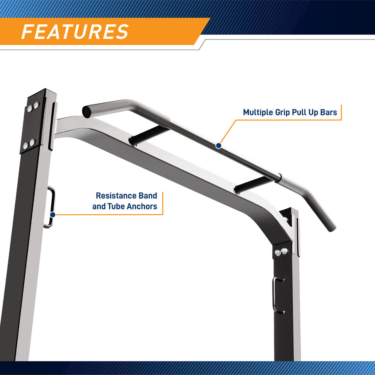 Marcy SM-8117 Power Cage Squat Rack for Home Gym - Heavy Duty Steel Power Rack with Pull-Up Bar & J-Hooks - Perfect for Weightlifting, Strength Training & CrossFit Workouts