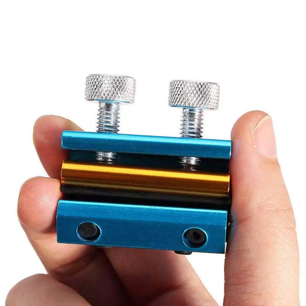 Universal Motorcycle Dual Cable Lube Tool - Aluminum Cable Oiler Lubricator for Motorcycle, Bike & Scooter (Black/Gold) - Perfect for Smooth Shifting & Brake Cable Maintenance