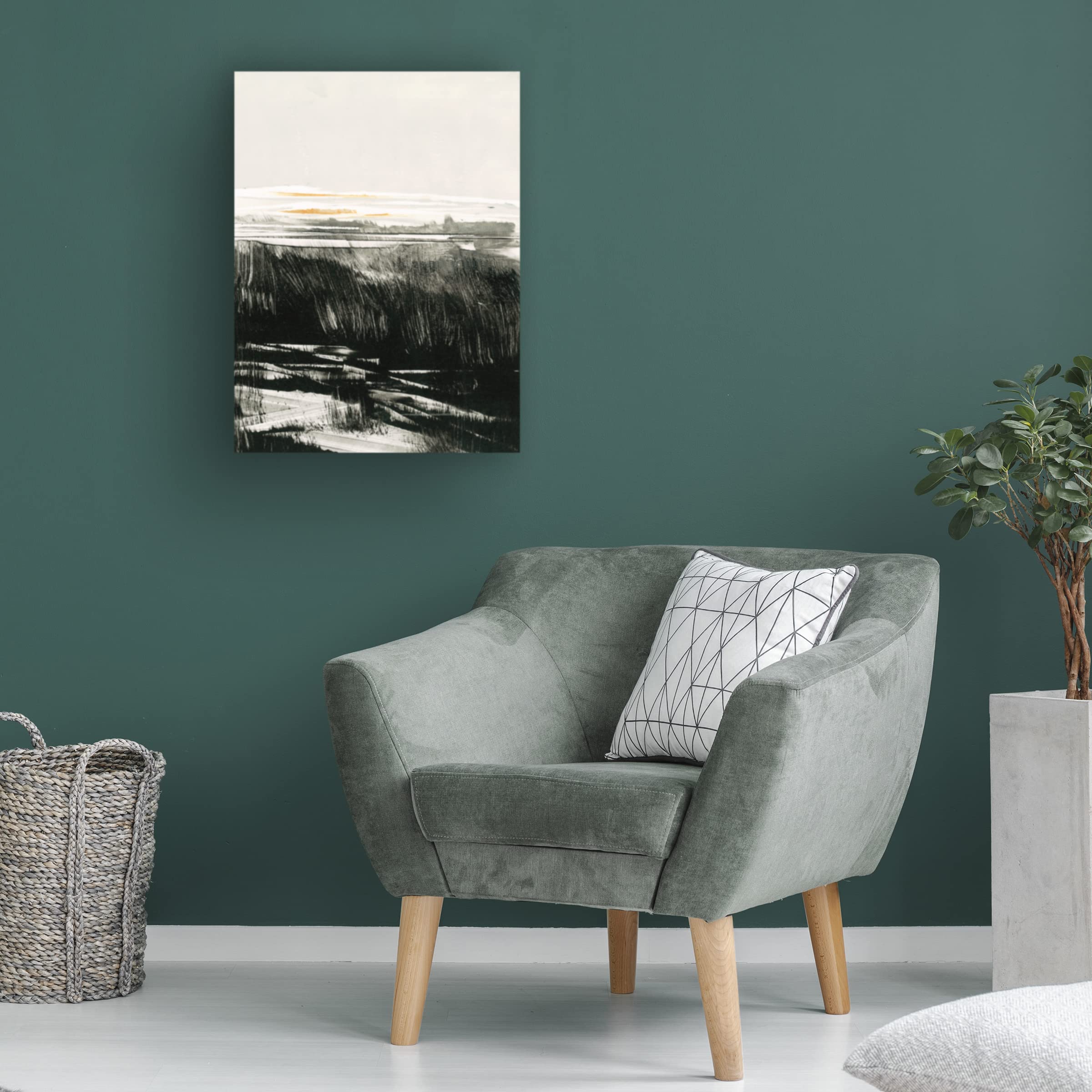 Trademark Fine Art 'Homeground No 2' Canvas Wall Art by Kris Ekstrand - Modern Abstract Painting for Living Room, Bedroom & Office Decor
