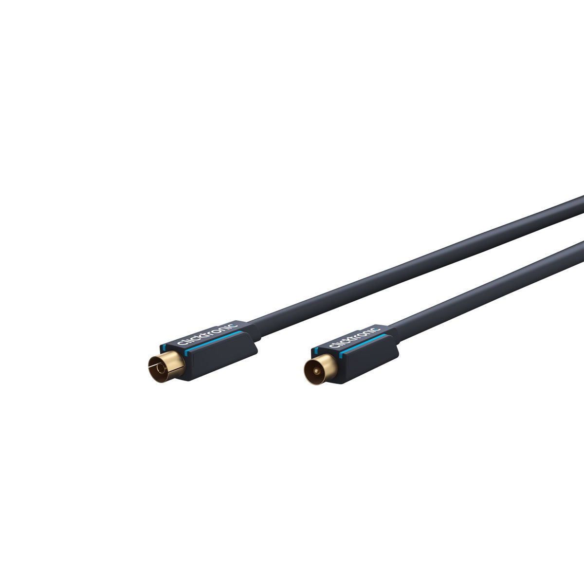 High-Speed Clicktronic Coaxial Antenna Cable 1m (3.3ft) - 75 Ohm RG6 Digital TV Satellite Cable for HDTV, Internet, and Home Theater Systems