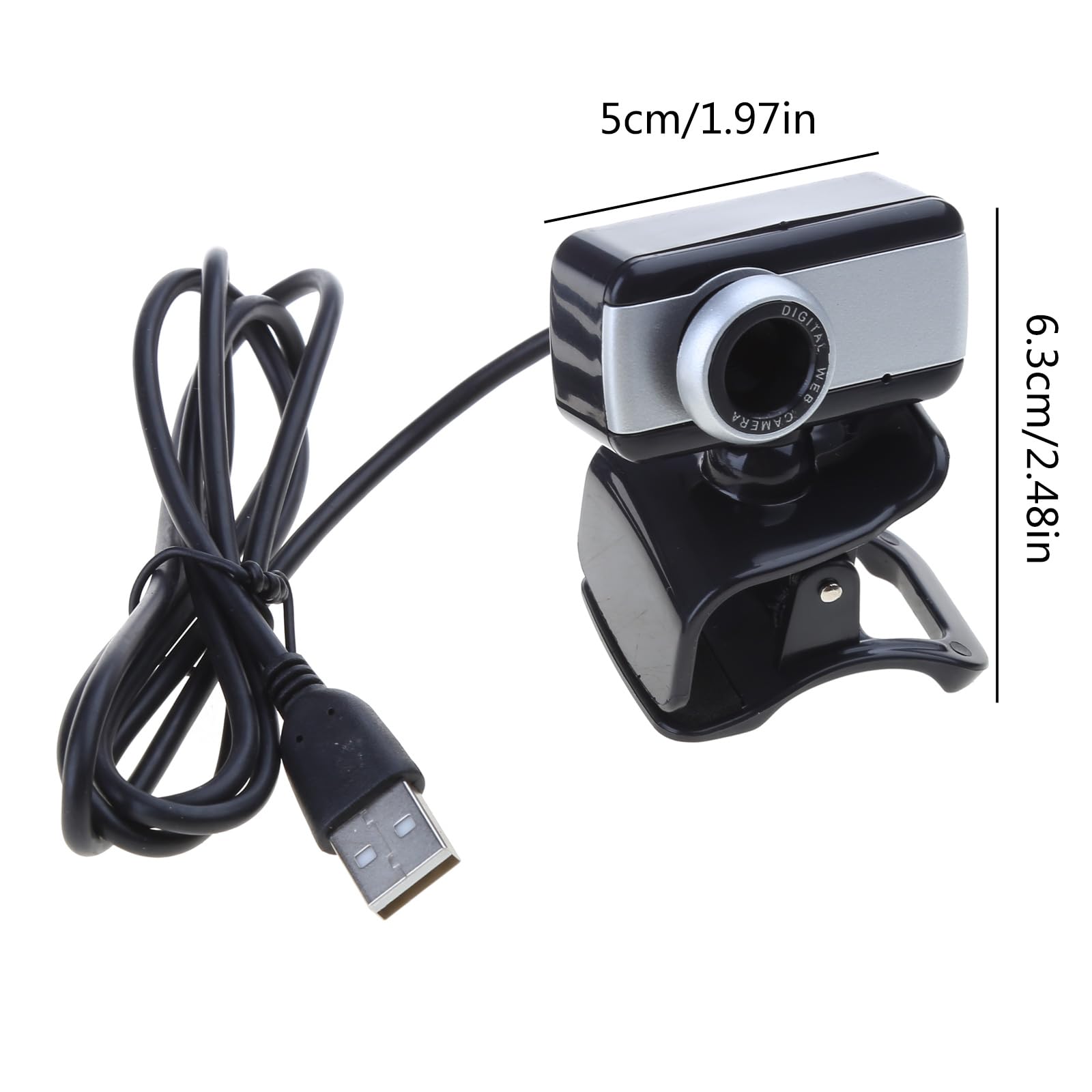 BEBIKR USB Webcam with Mic for Laptop - HD Web Camera for Video Conferencing, Live Streaming & Online Classes