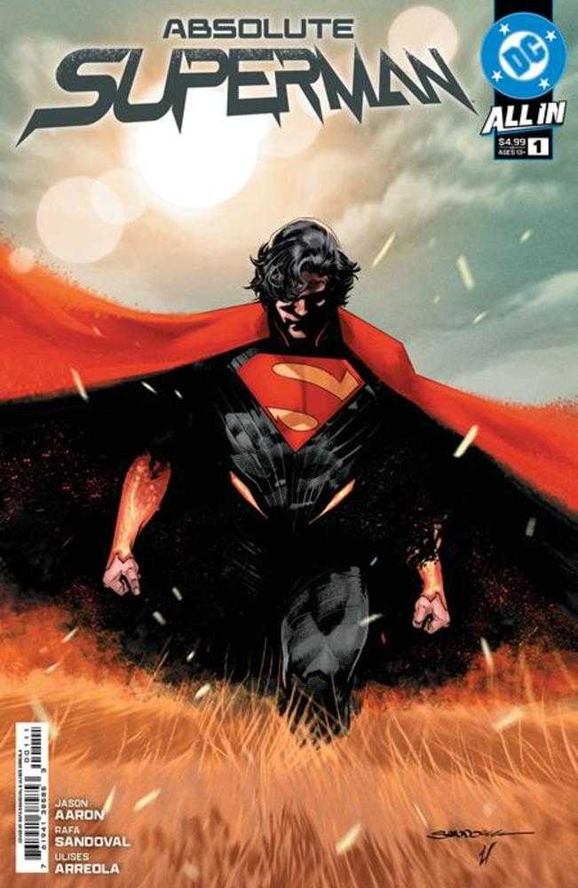 Absolute Superman #1 Cover A Rafa Sandoval - Collectible Comic Book for DC Fans, Superhero Decor & Gift Idea for Comic Enthusiasts