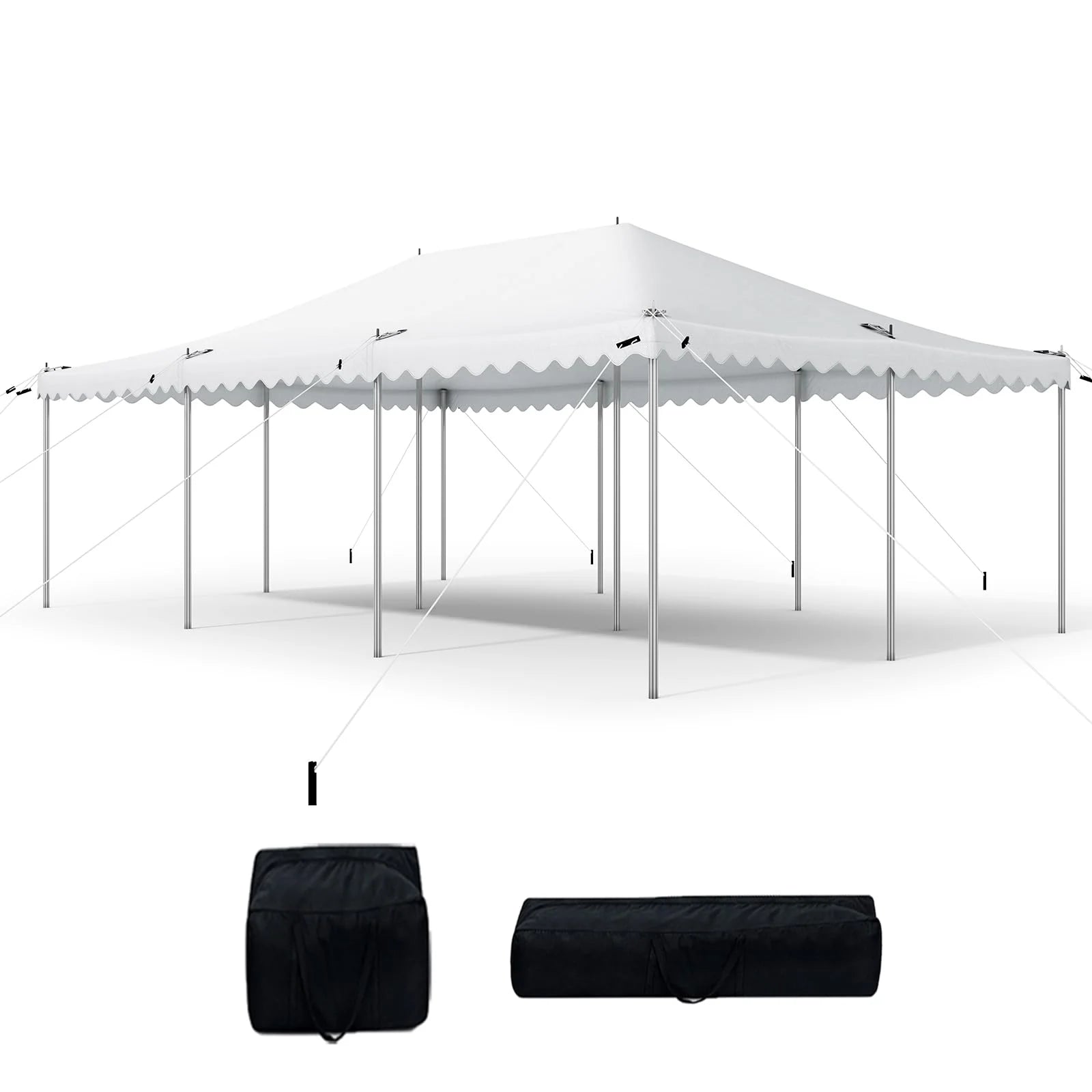 Quictent Heavy Duty Fire Retardant Pole Tent - Waterproof Party Canopy for Outdoor Events, Weddings & Camping