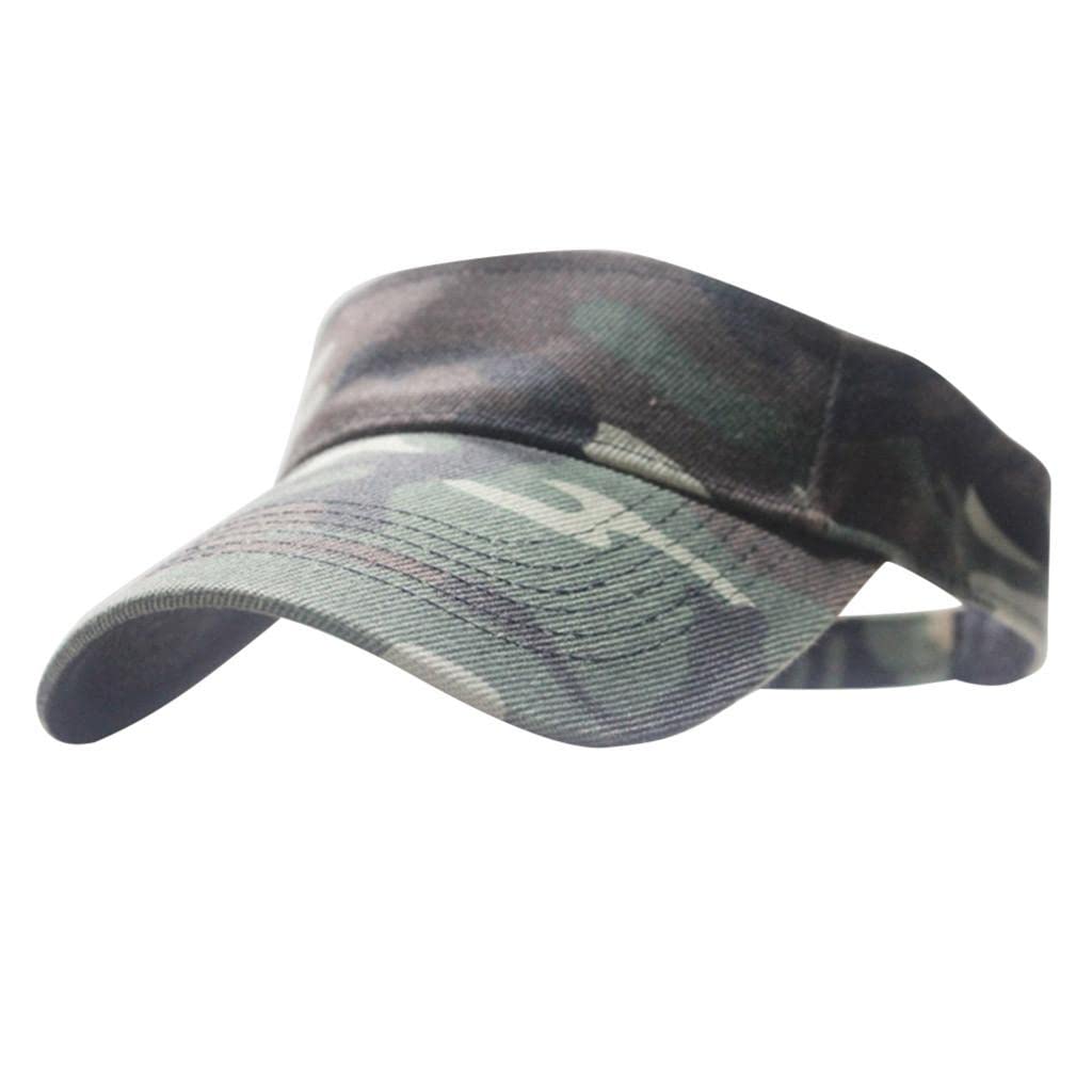 Unisex Camo Sun Visor Hat - Adjustable Baseball Cap for Running, Cycling, Golf & Tennis | UV Protection Summer Sports Hat for Men & Women | Perfect for Outdoor Activities, Beach & Travel