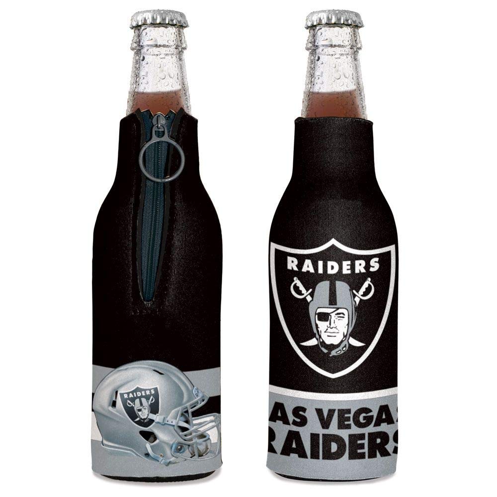 WinCraft NFL Las Vegas Raiders Insulated Bottle Cooler - Officially Licensed Team Colors - Keep Drinks Cold at Tailgates, BBQs & Game Days