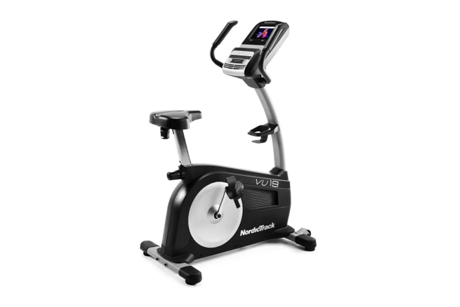 NordicTrack Commercial VU 19 Upright Exercise Bike - Premium Home Gym Equipment for Cardio Workouts, Weight Loss & Fitness Training - Perfect for Home, Office & Small Spaces