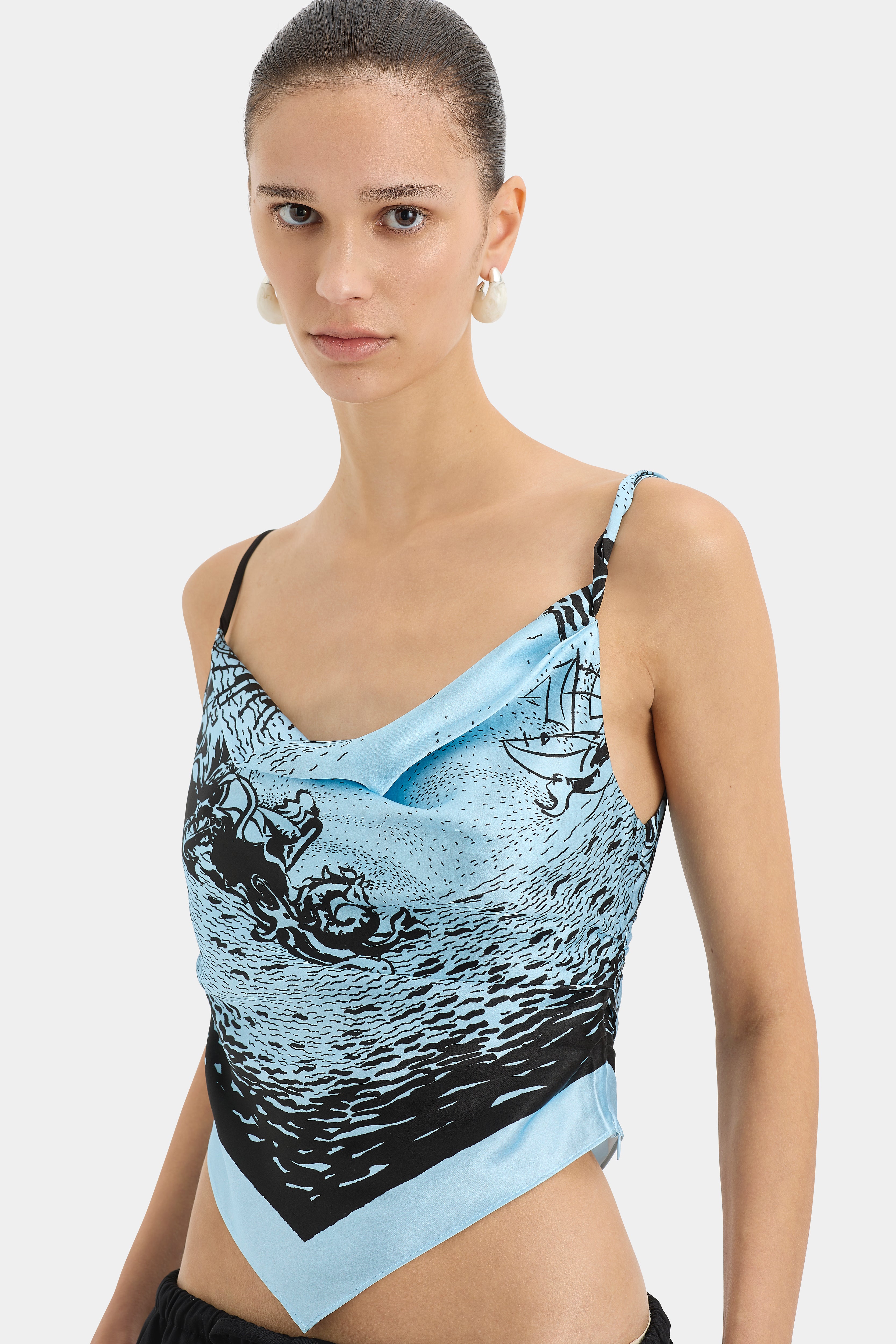 Dreamwood Scarf Cami - Soft & Stylish Women's Layering Top for Casual Wear, Date Nights & Office Outfits | Breathable & Comfortable Fashion Essentials