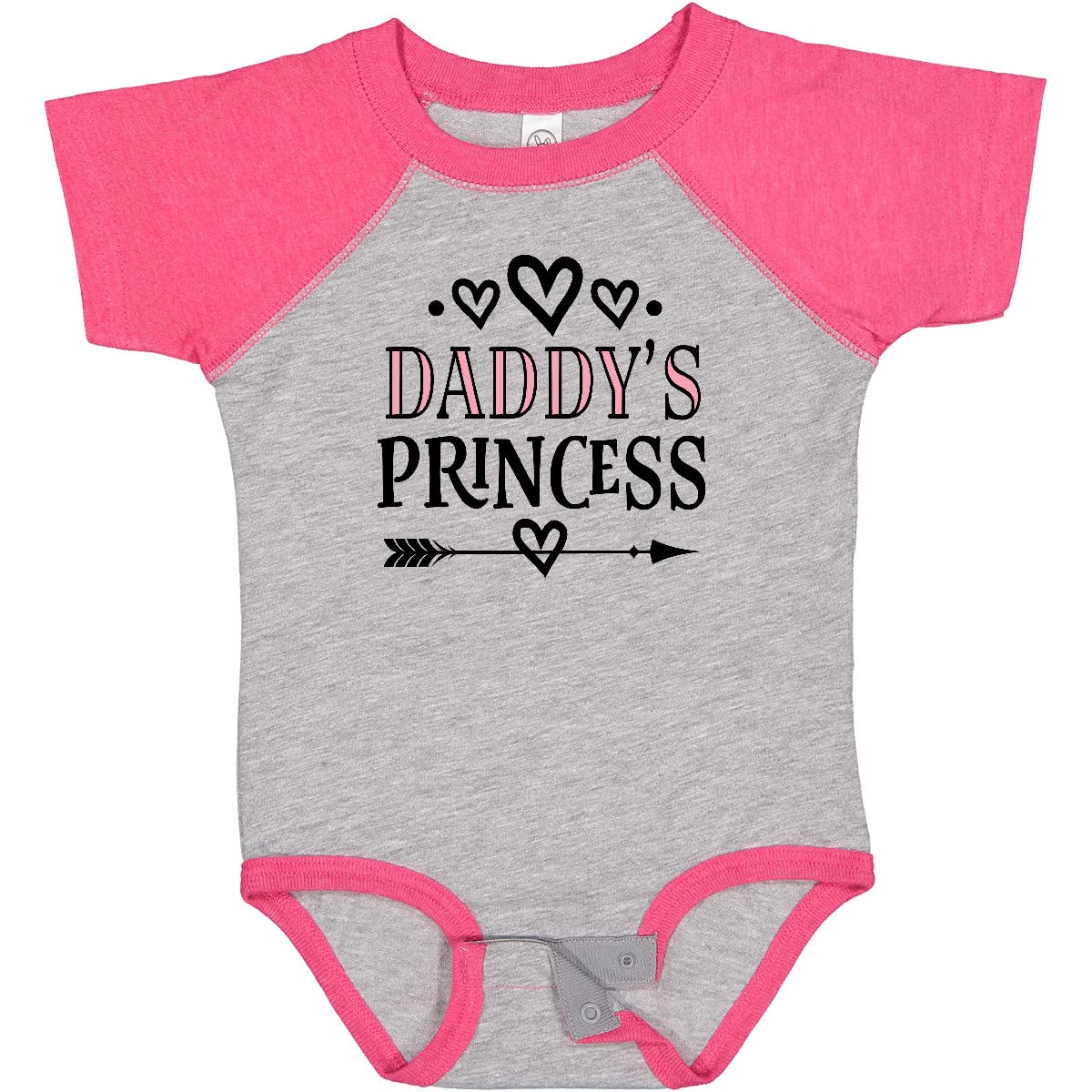 Inktastic Daddy's Princess Baby Bodysuit - Cute Infant Onesie for Girls - Perfect for Family Photos, Birthdays & Everyday Wear