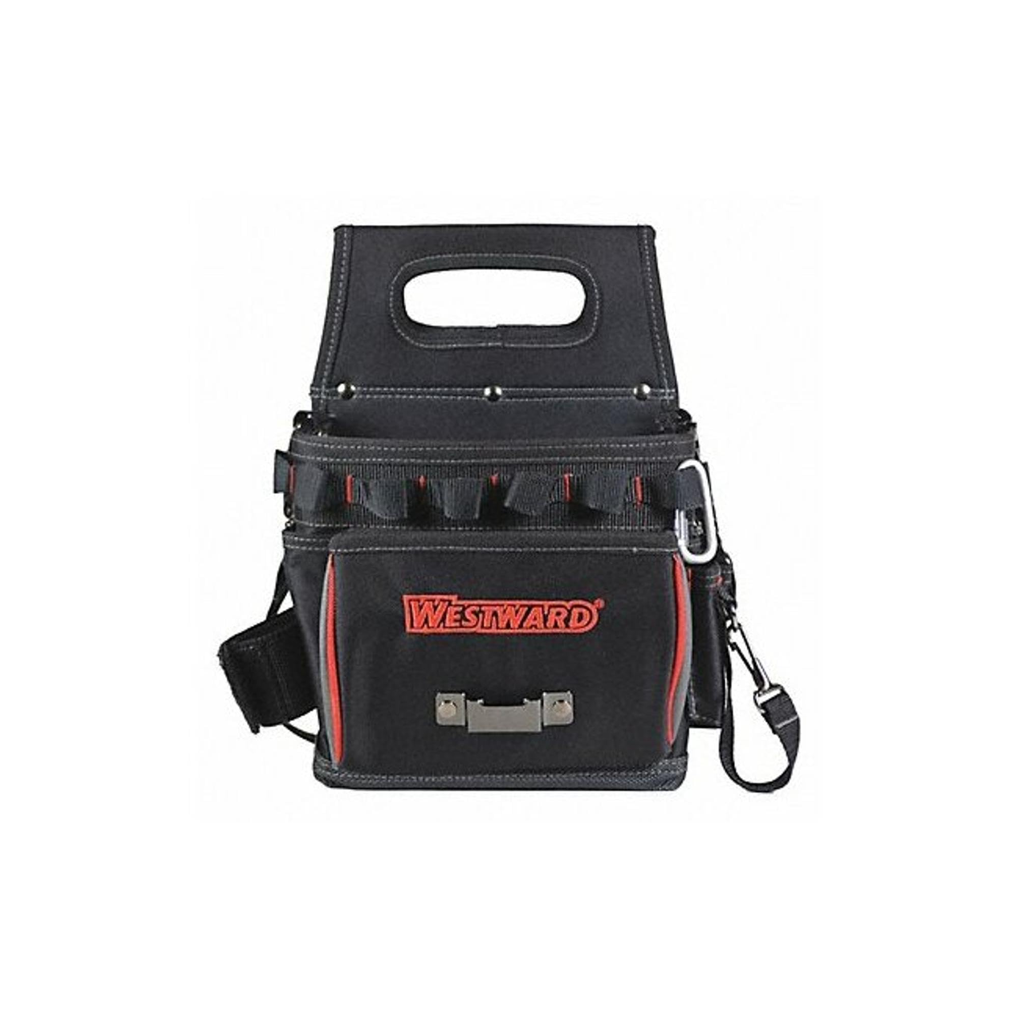 Durable 17-Pocket Tool Bag for Professionals - Heavy Duty General Purpose Work Tool Organizer - Perfect for Electricians, Plumbers & Contractors