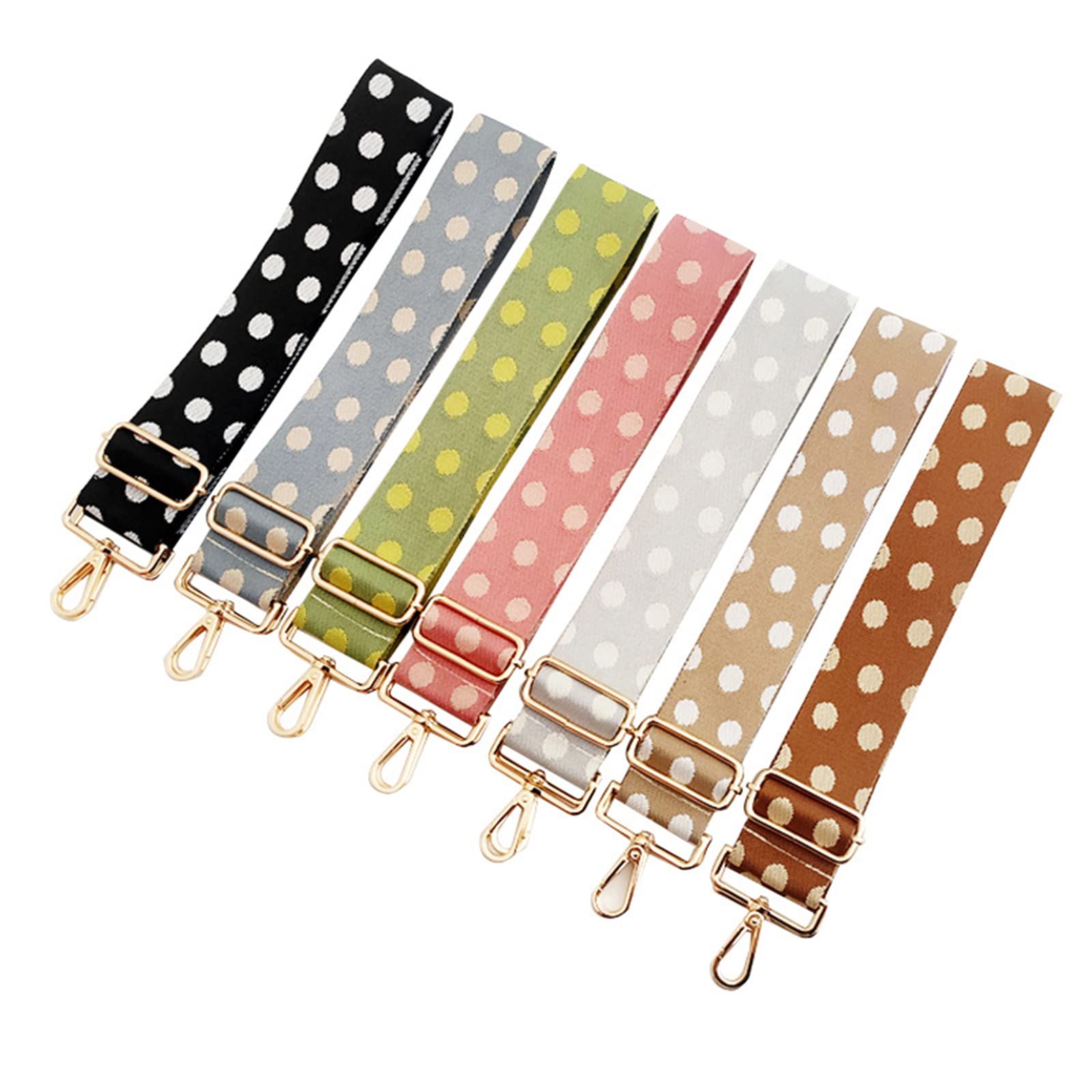Polka Dot Adjustable Crossbody Bag Strap - Wide Replacement Purse Strap Extender for Women's Handbags - Perfect for Shopping, Travel & Everyday Use
