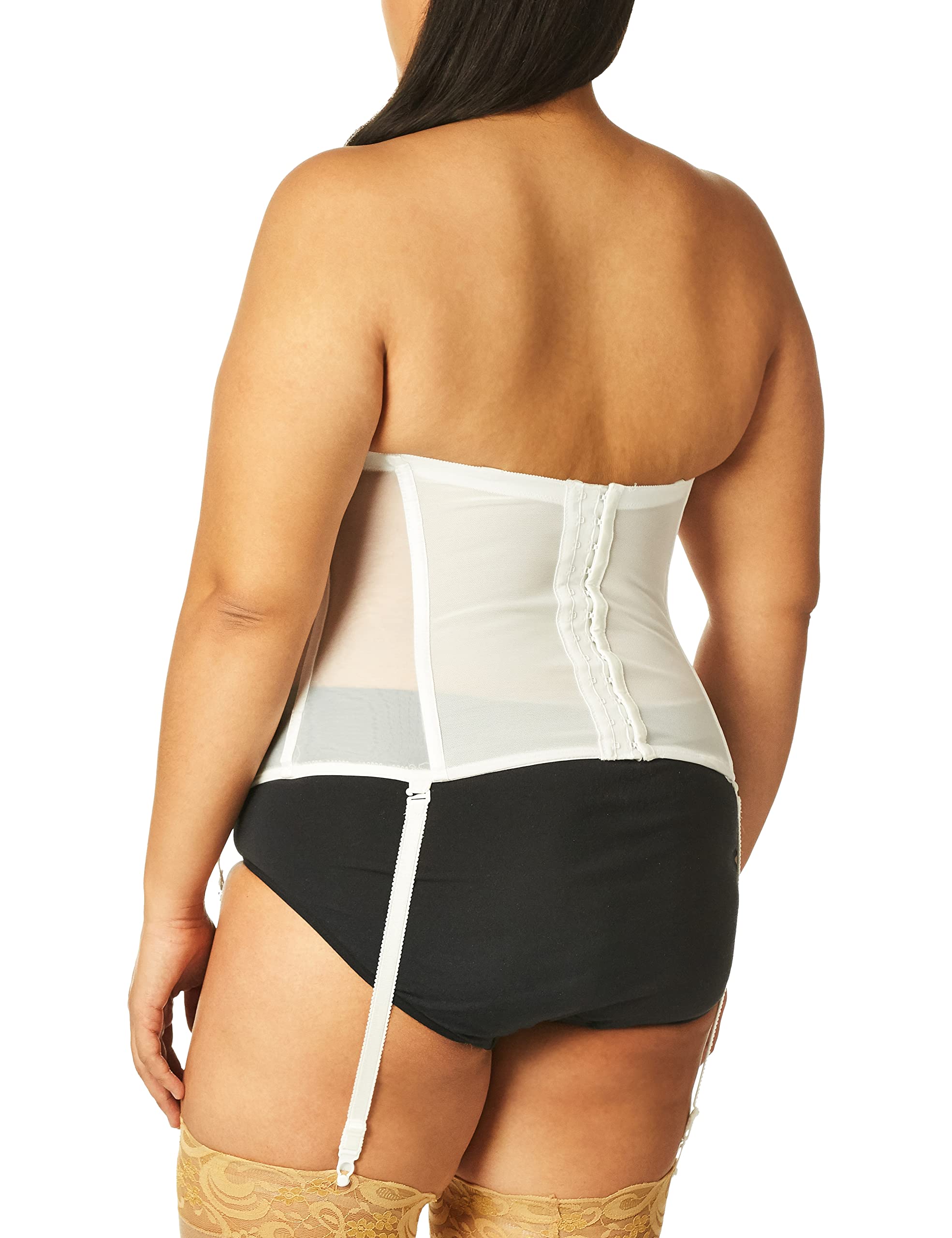 Carnival Women's Full Figure Seamless Molded Sheer Corset Bra - Comfortable Shapewear for Plus Size Lingerie & Evening Wear
