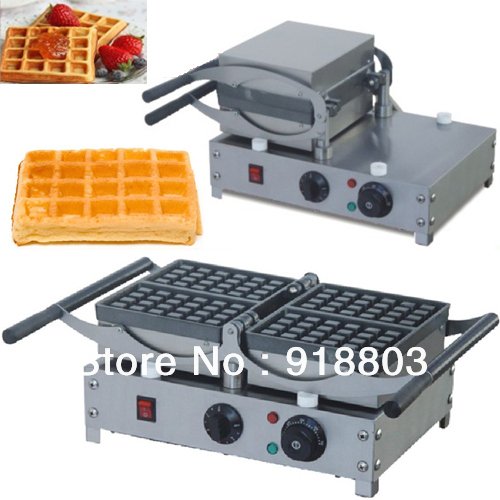 180 Degree Rotating Electric Waffle Maker - 220V Belgian Waffle Machine with Non-Stick Plates for Perfect Brussels Waffles - Ideal for Breakfast, Brunch, and Family Gatherings