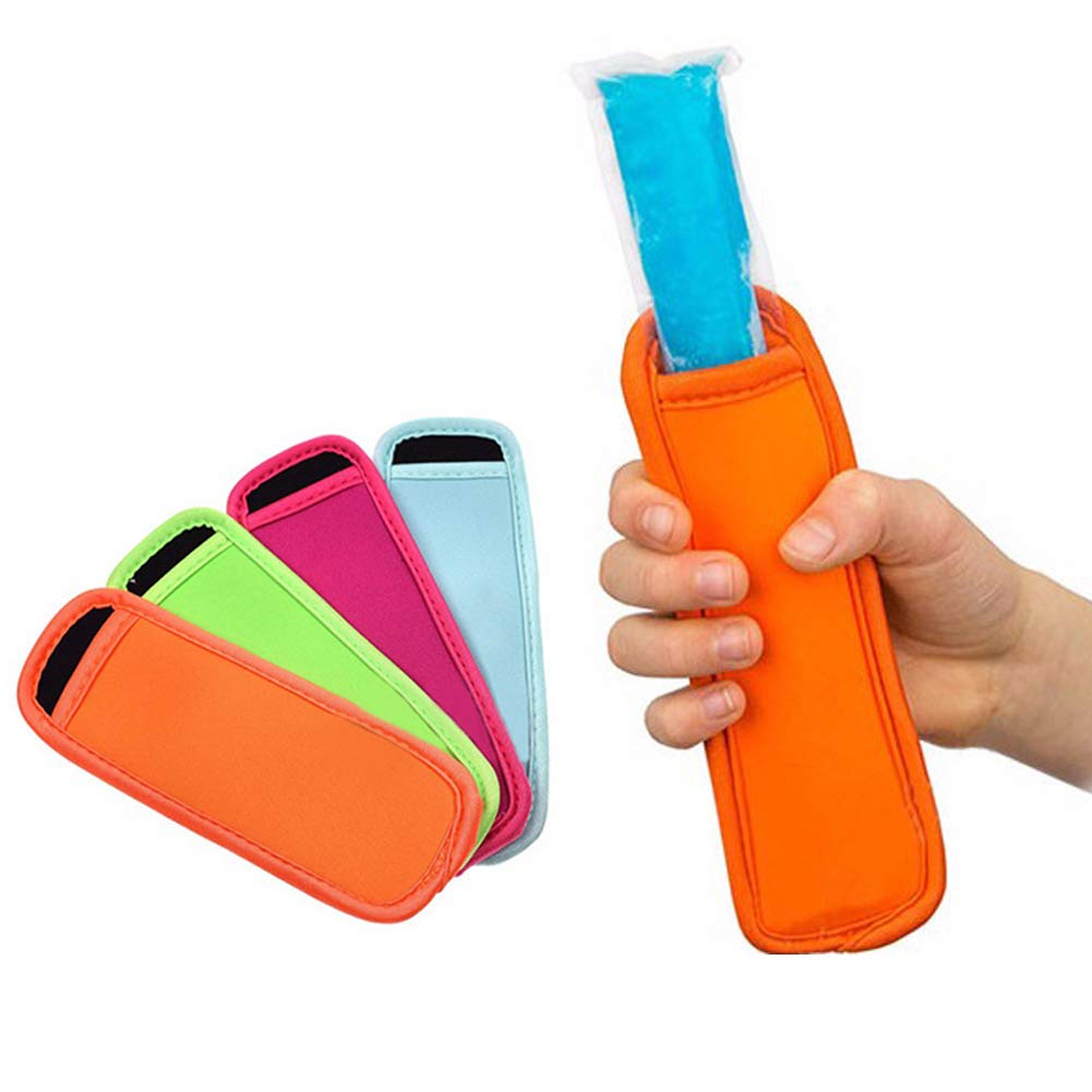 BPA-Free Disposable Ice Popsicle Bags with Zip Seals - 100 Pack Includes 4 Popsicle Holders & 1 Silicone Funnel for Kids | Perfect for Homemade Frozen Treats, Summer Snacks, and Party Favors