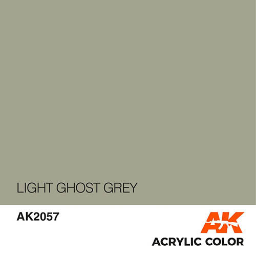 AK Interactive AK2057 Air Series FS 36375 Light Ghost Grey Acrylic Paint - 17mL Bottle for Scale Model Aircraft, Military Vehicles & Miniature Painting