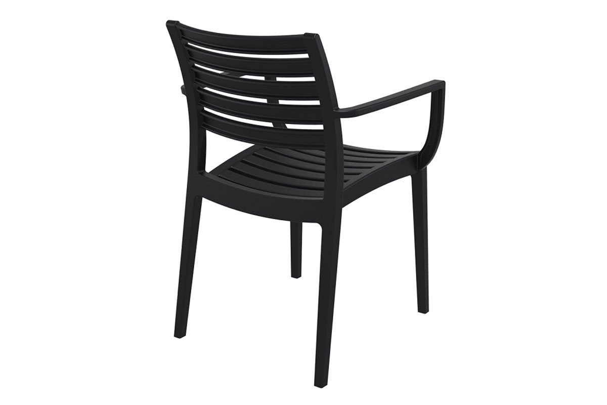 Artemis Outdoor Lounge Chair - Stackable, Weather-Resistant Patio Armchair for Poolside, Garden & Backyard Relaxation
