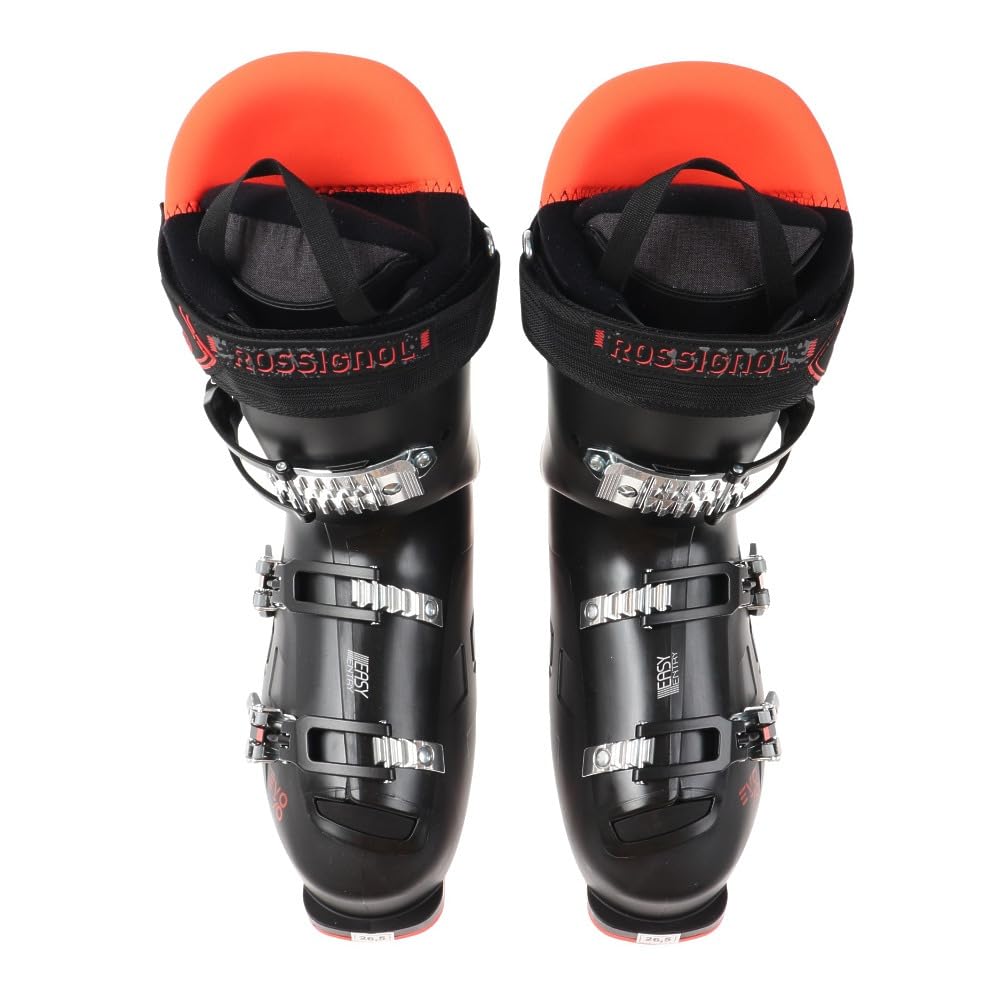 Rossignol Evo 70 Men's Ski Boots - Comfortable Relaxed Fit Snow Boots for All-Mountain Skiing - Black - Perfect for Alpine Skiing & Winter Sports
