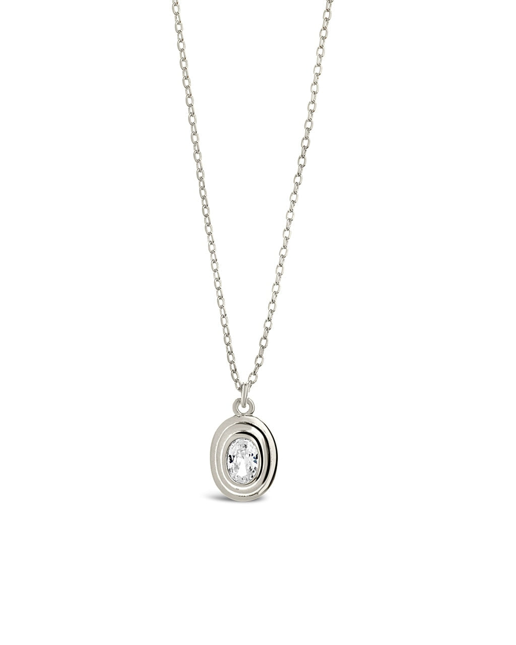 Betsy Oval CZ Pendant Necklace for Women - Elegant Cubic Zirconia Jewelry Gift for Birthday, Anniversary & Valentine's Day - Perfect for Parties, Weddings & Everyday Wear